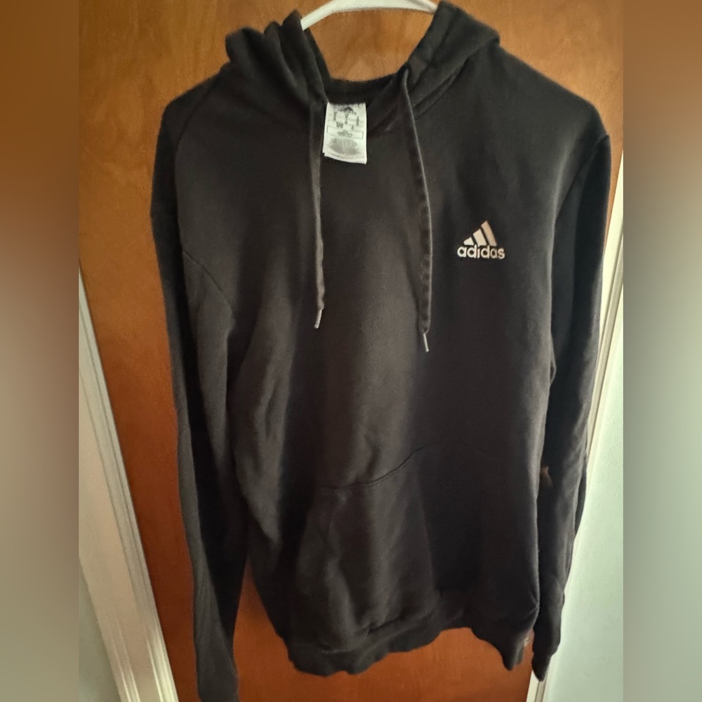 Adidas Black Sweater with Iconic Logo and Athletic Style